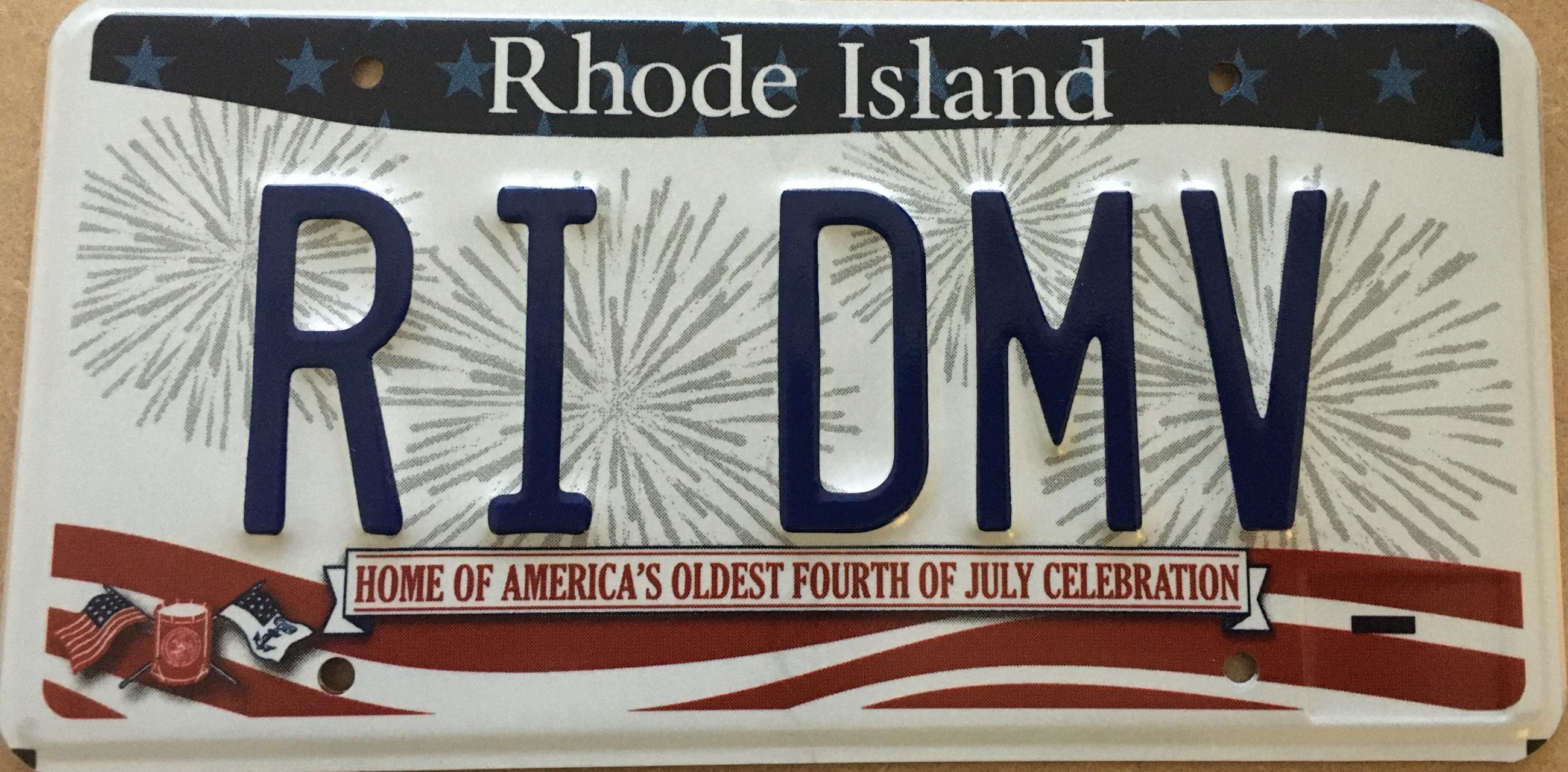 Plate Designs RI Division of Motor Vehicles