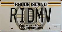 Bruins Foundation license plate