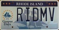 Gaspee Days license plate