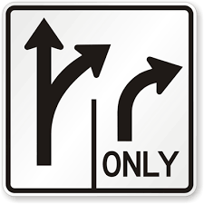 sign image - lane restrictions