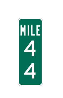 sign image - mile marker