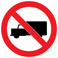 sign image - no trucks