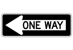 sign image - one way2