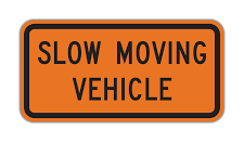 sign image - slow moving vehicle