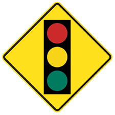 sign image - traffic signal ahead