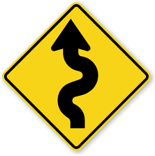 sign image - winding road