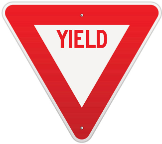 sign image - yield