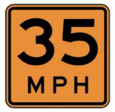 sign image - construction speed