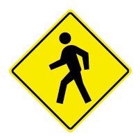 sign image - pedestrian crossing