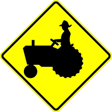 sign image - tractor crossing